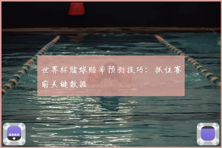 世界杯赌球赔率预测技巧:抓住赛前关键数据